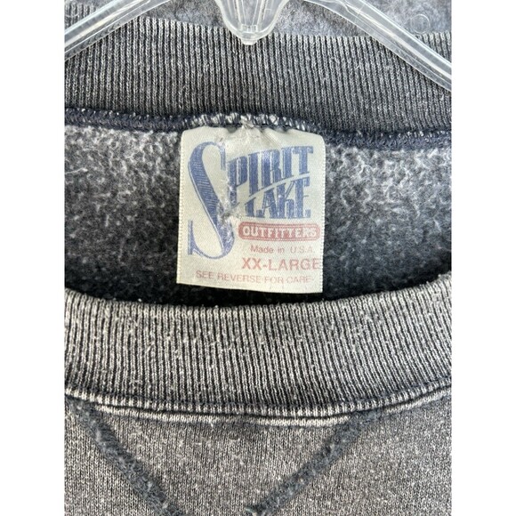 Vintage 90s Wolf Nature Sweatshirt Men’s Size 2XL Gray Crewneck Animal USA Y2K - Picture 10 of 10